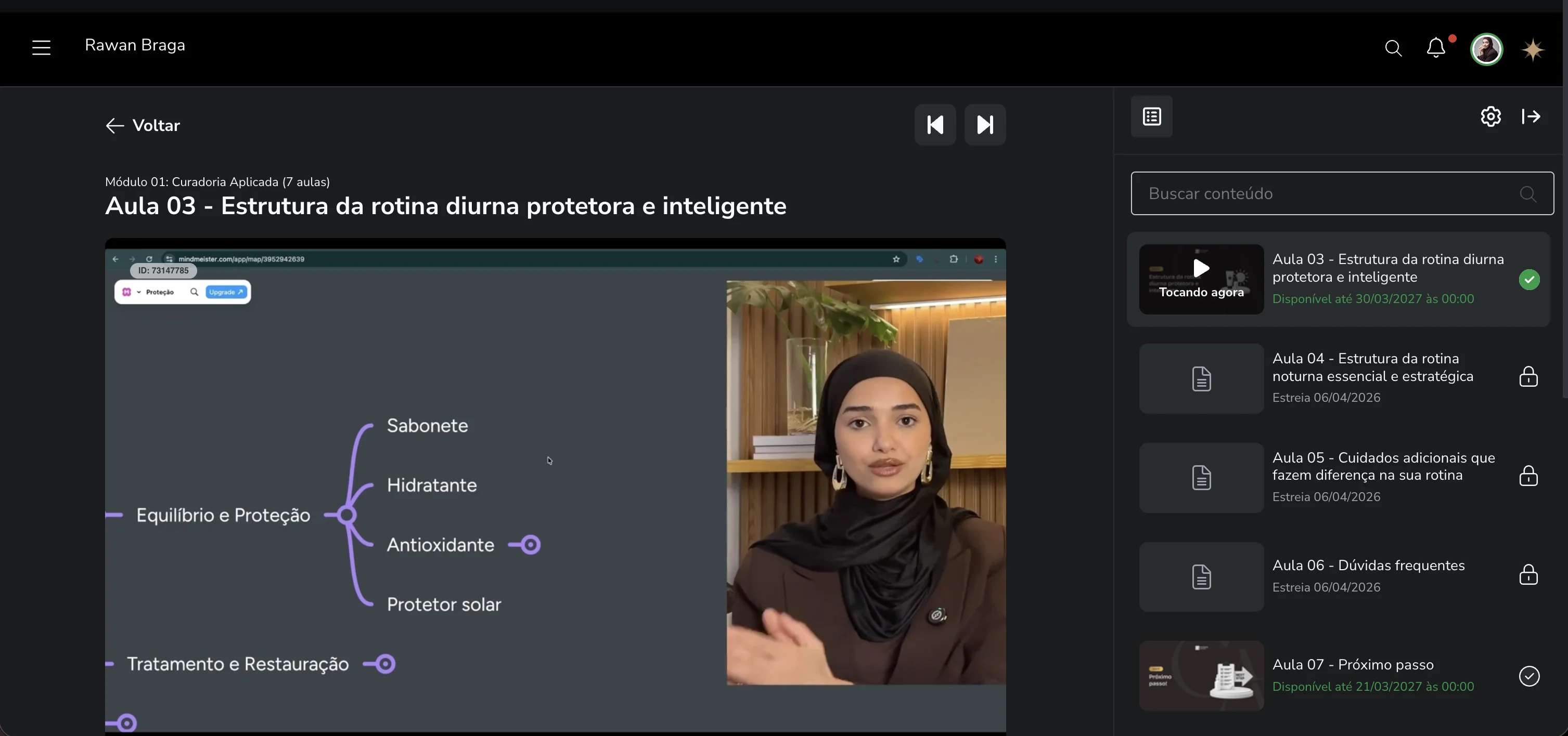 Aulas gravadas - Skincare do Zero