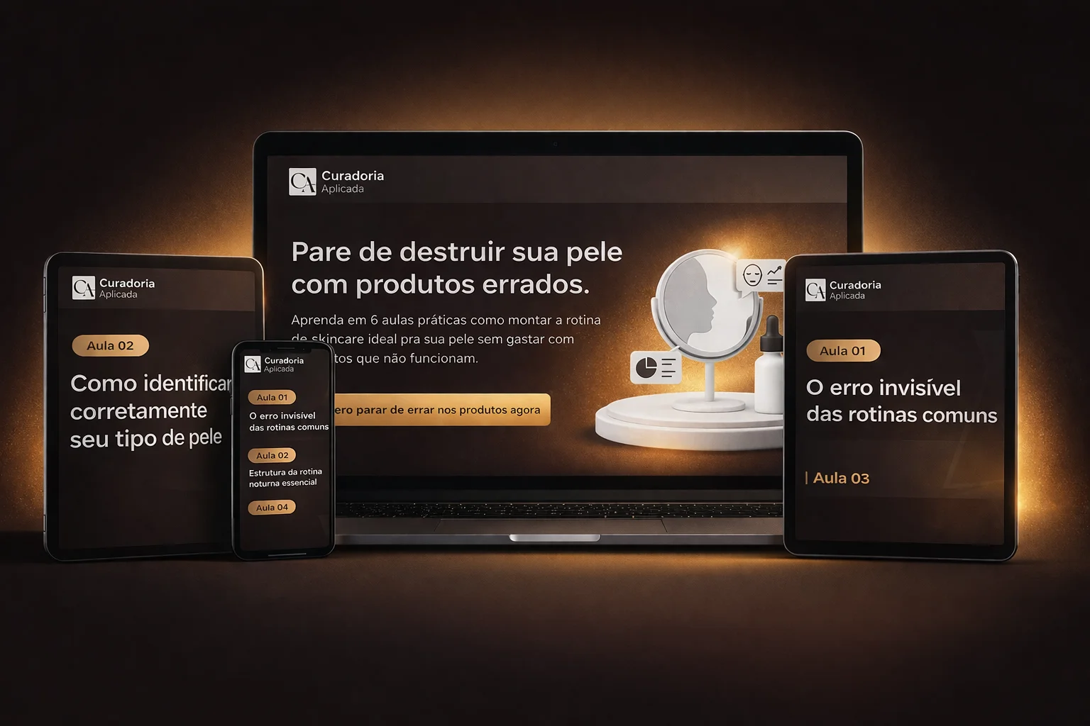 Skincare do Zero - acesso em todos os dispositivos