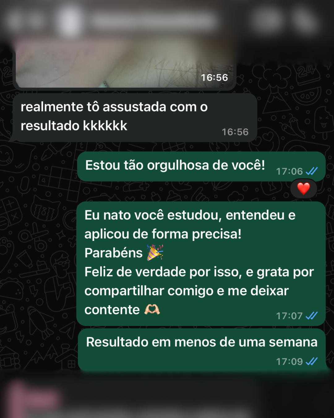 Depoimento de aluna