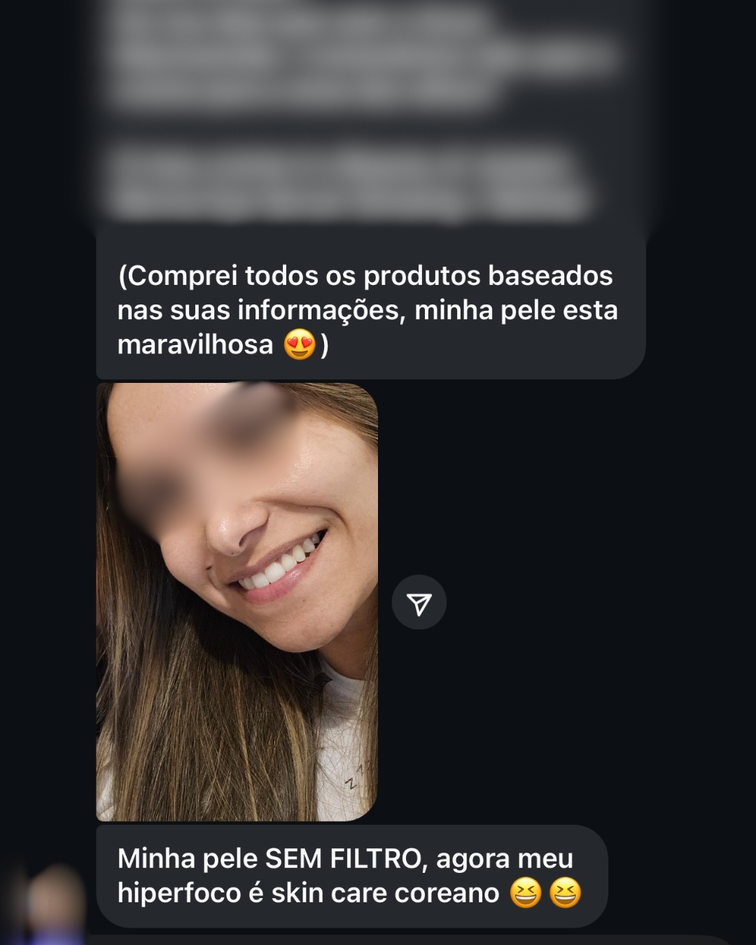 Pele maravilhosa após o guia